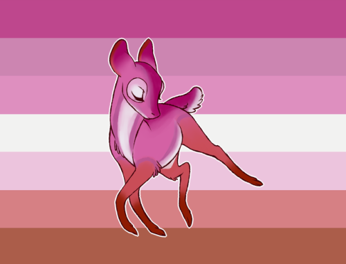 alouette-lulu - I drew some flag deers for pride month ! Be...