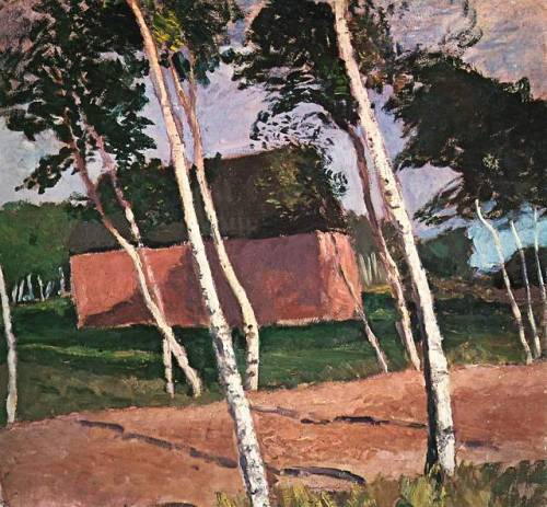 expressionism-art - Worpsweder Landscape, 1908, Paula...