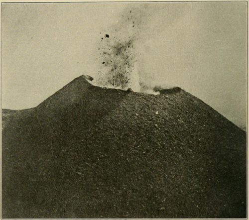 nemfrog:“Crater of Vesuvius in moderate eruption.” An...