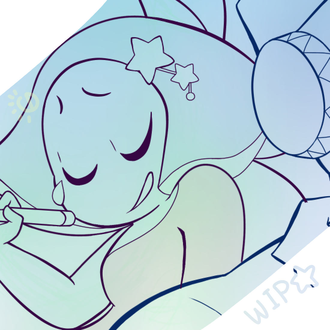 Just a small wip of what I’m working on for the @sudecadencezine!– normally I’d have something finished to post by now but I’m juggling at least four different projects and work right now, but I will...