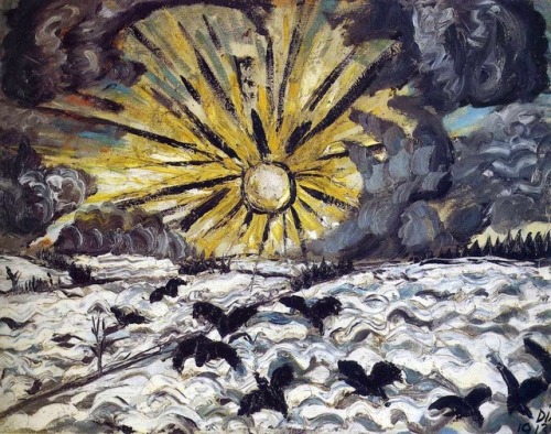 expressionism-art - Sunrise, 1913, Otto DixSize - 51x66 cm