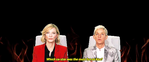 queencate - Cate answers Ellen’s burning questions
