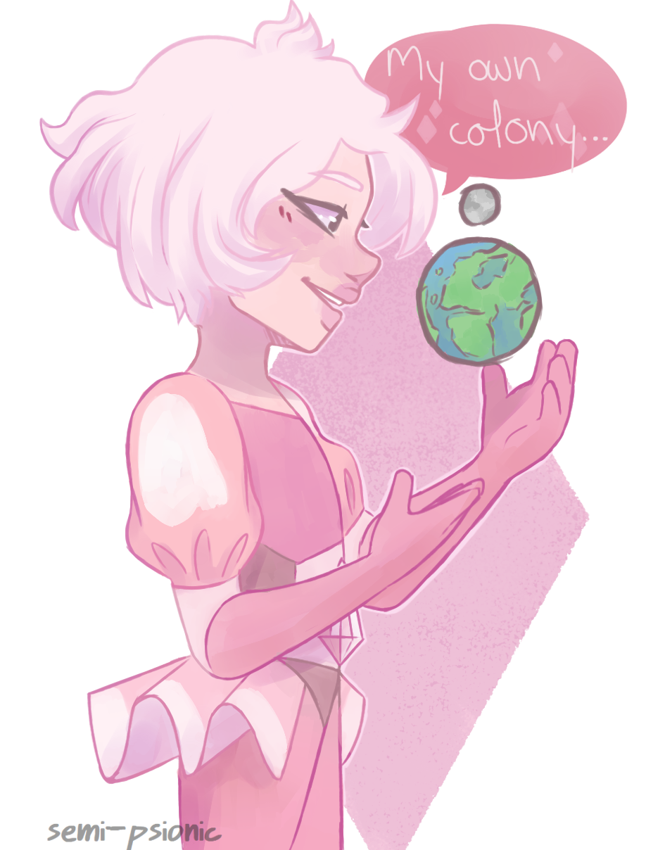 a pink diamond that i drew a while back, after jungle moon first aired
