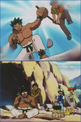 What Brock thinks will happen, versus what actually happens.  Can you spot ten differences between these pictures?