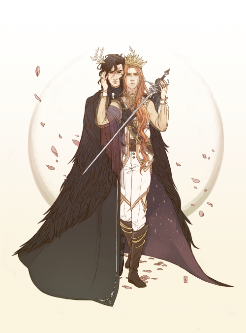 dustandhalos:Fae AU Kylux commission for @archadianskies– such a...
