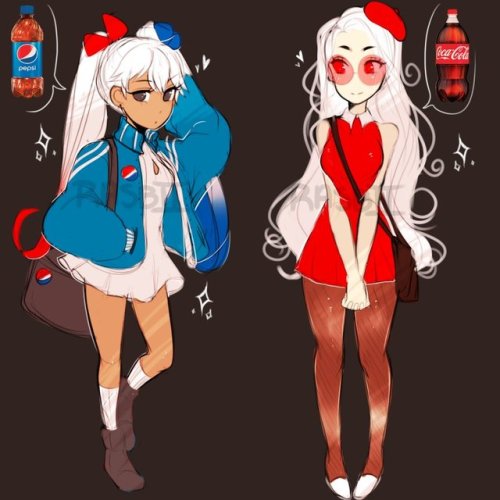 yugino - some more drinks but as cute girls instead