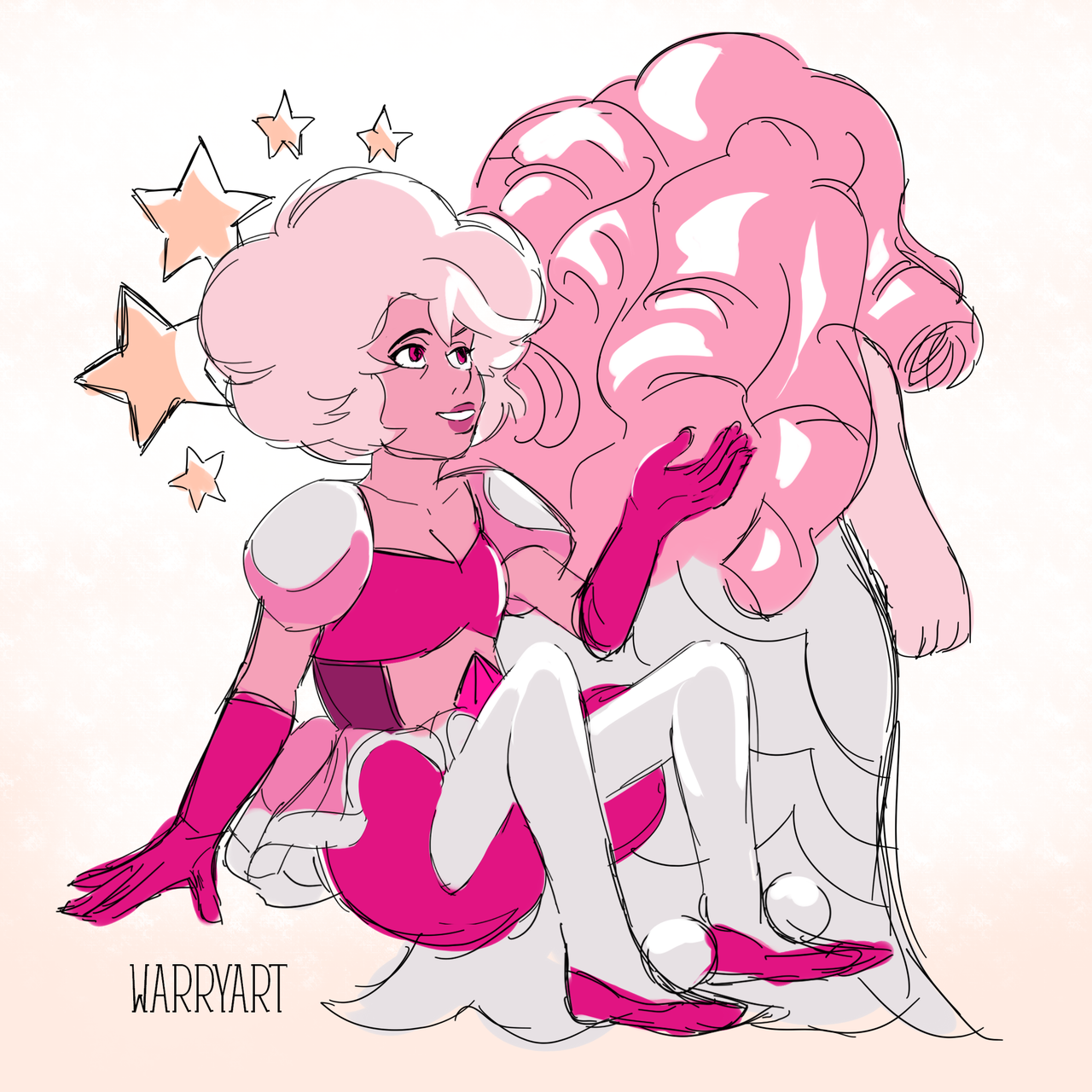HEAR ME OUT. I have a feeling that the reason why Pink was so obsessed with the idea of gems and humans serving no purpose whatsoever was because she always carried a looming, haunting feeling of...
