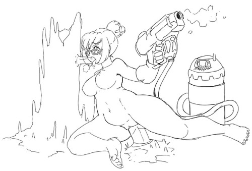shadowfenrirart - Mei finds a new use for her ice gun.Patreon -...