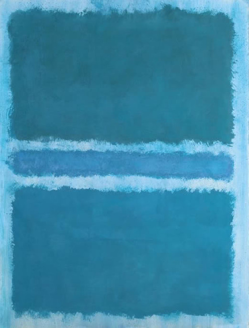 artist-rothko:Untitled (Blue Divided by Blue), 1966, Mark...