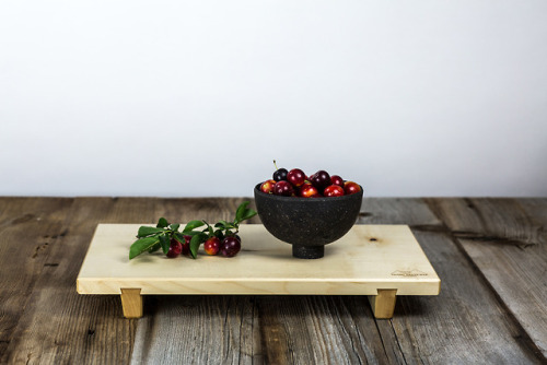 gingerwoodturner - Tray/Cuttingboard from maple with tableware...