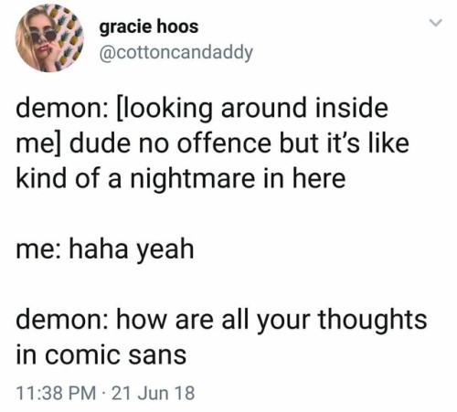 caucasianscriptures - If you use comic sans unironically we’re...