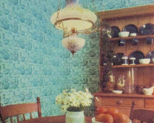kitten-vintage:Funky wallpapers, 1975. We had bright red and...