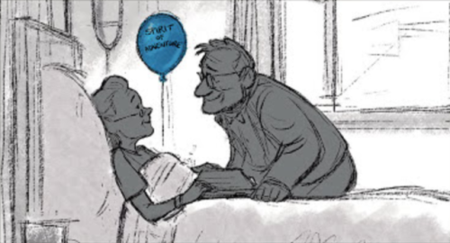 scurviesdisneyblog - Story sketches from The Art of Up 