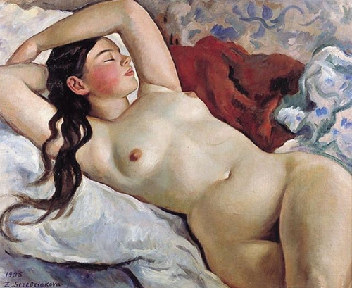thirdinterval - reclining nude, zinaida serebriakova(1935)