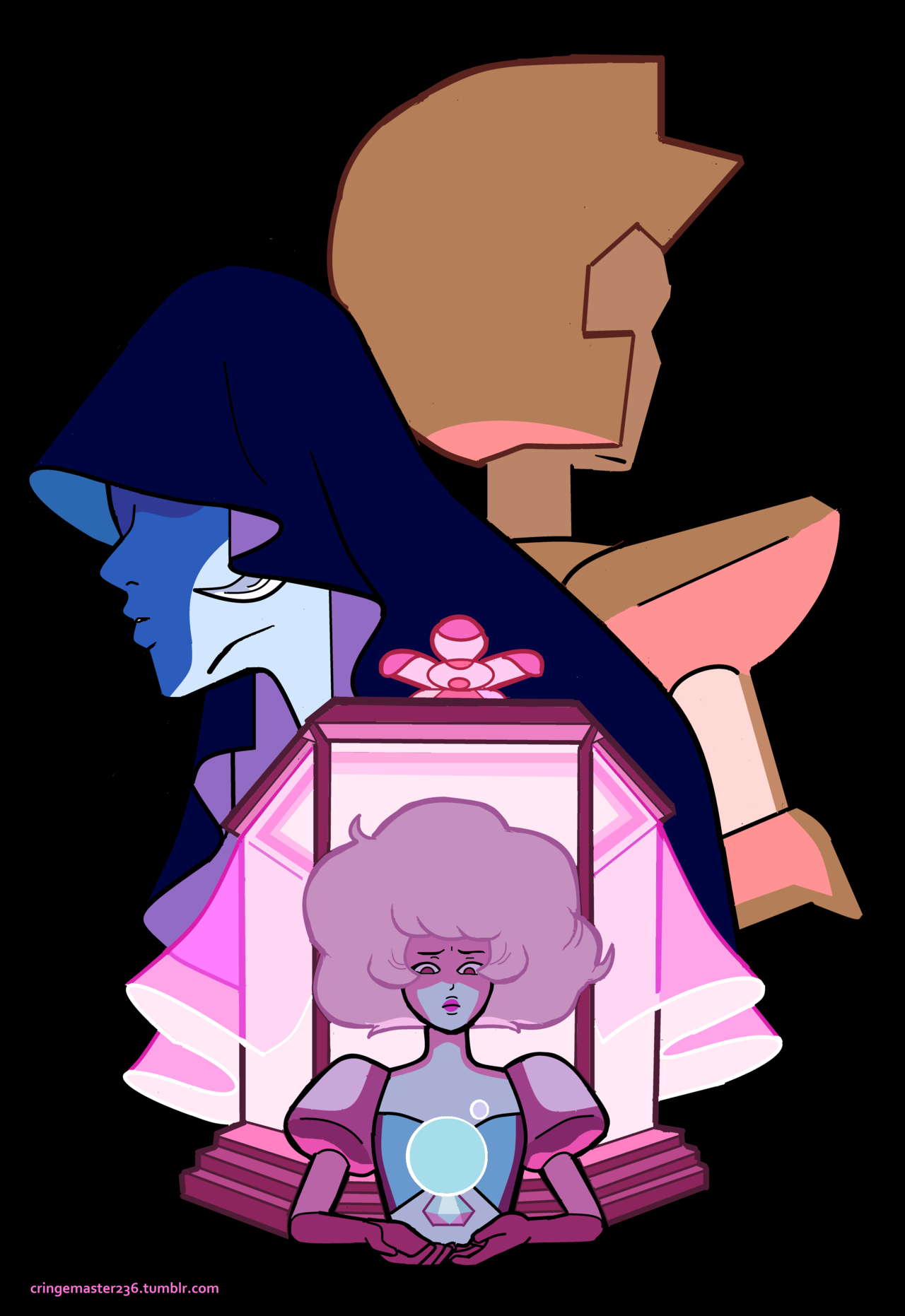 Blue and Yellow don’t care, they never have. This is Pink Diamond’s colony.