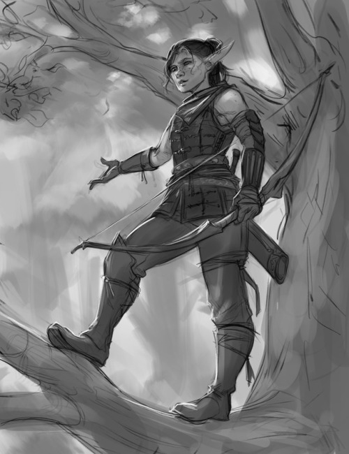 heroineimages - darantha - Elf bandit for Patreon, delayed from...