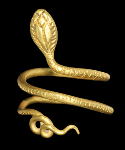 archaicwonder - Egyptian Gold Cobra Ring, Ptolemaic, c. 332-30...