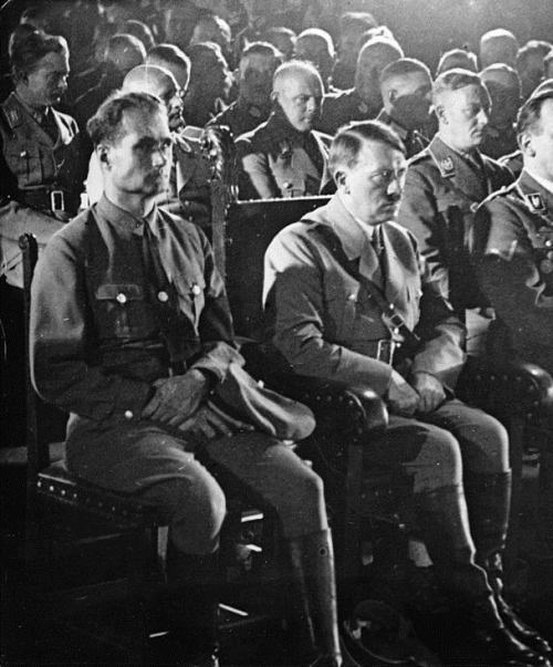 Adolf Hitler and Rudolf Hess, 1934