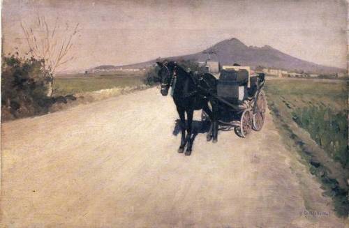 A Road in Naples, 1872, Gustave CaillebotteMedium:...