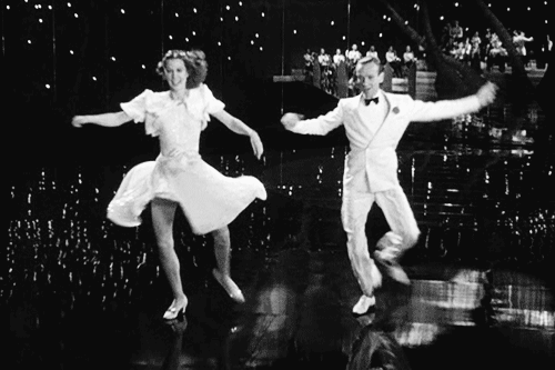 Eleanor Powell and Fred Astaire dancing to “Begin the Beguine”...