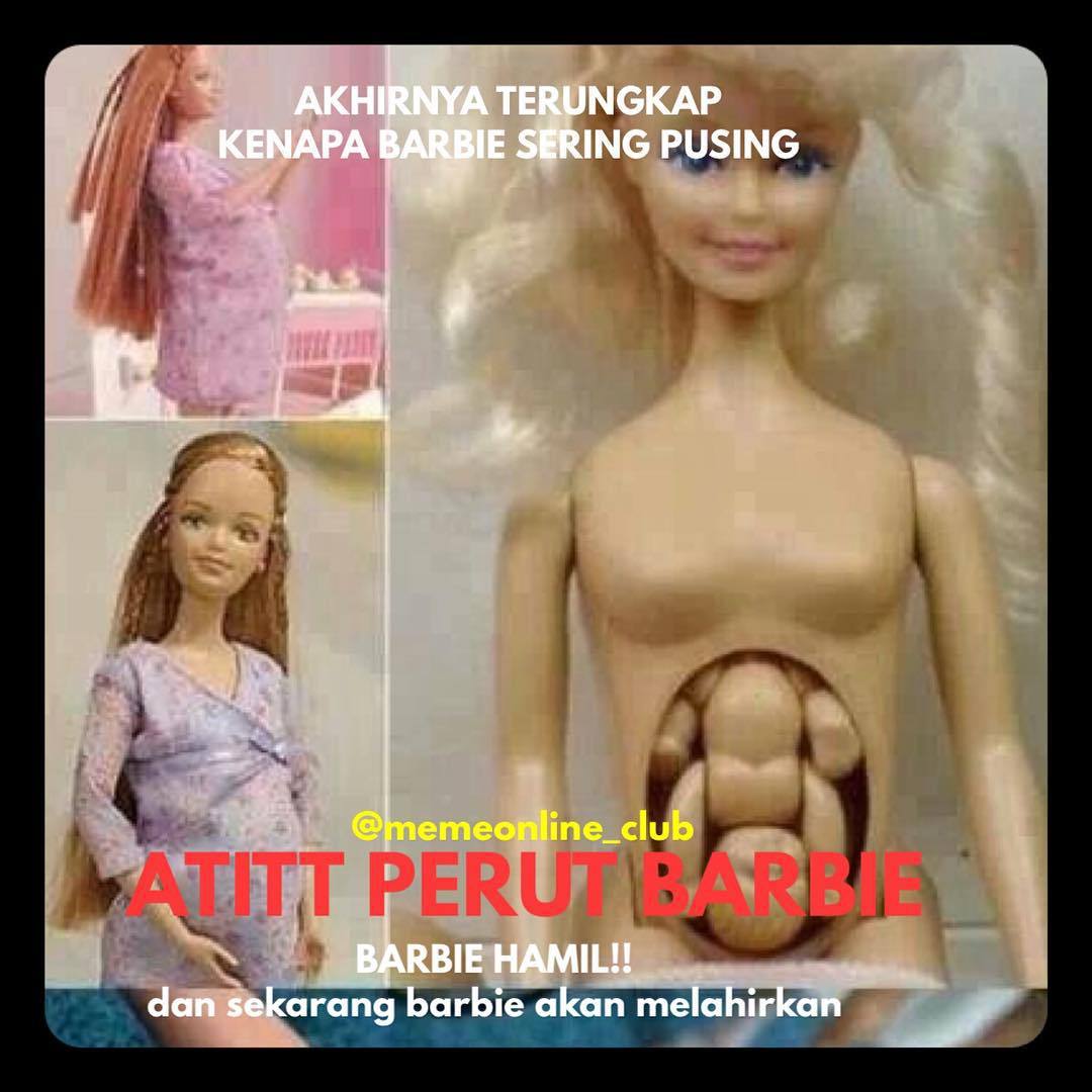 MemeOnline Club Pusingpalabarbie Barbie Hamil Lawak Kocak