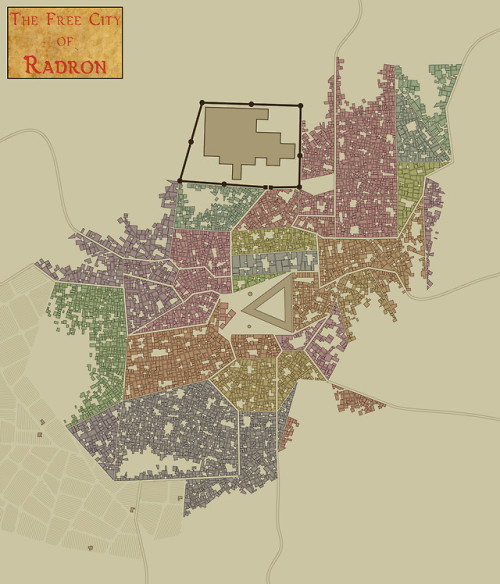 dungeonmastercole - Here’s a map of the Free City of Radron. I...