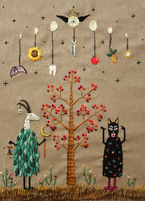 irisnectar:Spring Ritual, embroidery by İrem Yazıcı (Baobap...