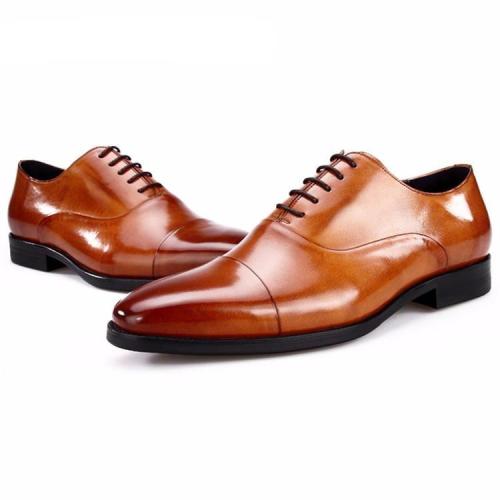 gentclothes:

Brown Leather Cap-Toe Shoes – Get a 10% discount…