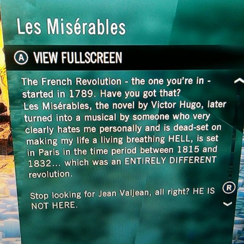 asongofmeandstuff - Found this note on Les Miserables in...