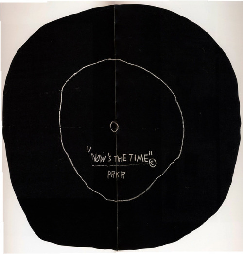 distantvoices - Now’s The Time, Jean-Michel Basquiat, 1985.