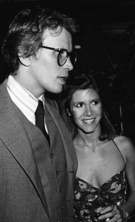 lostinhistorypics - Carrie Fisher and Peter Weller at the Giorgio...