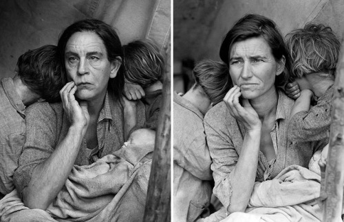 vintageeveryday - Photographer recreated iconic portraits using...