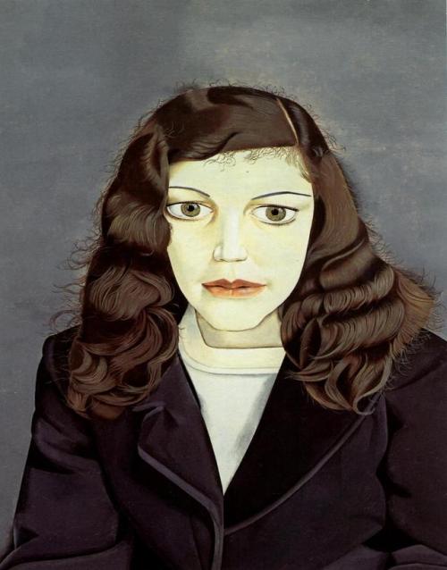 expressionism-art - Girl in a Dark Jacket, 1947, Lucian Freud...