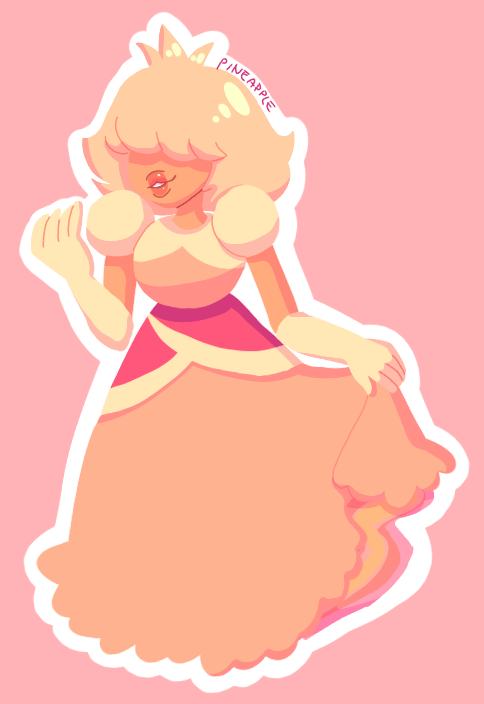 i tried to make lineless art but her shoulder looks dislocated oops