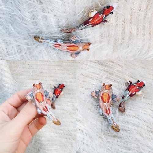 sosuperawesome - Embroidered Brooches by Fistashka on Instagram