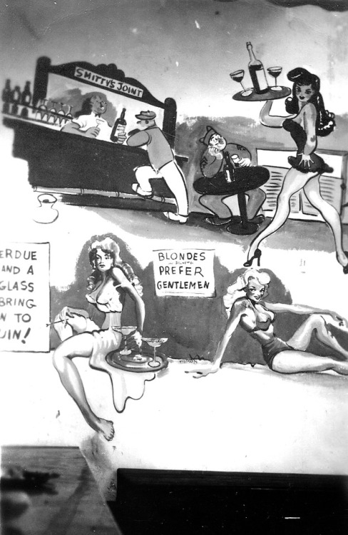 semioticapocalypse - Love During Wartime. Hand-painted pinup...