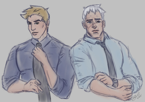 elvishprincess25 - Soldier 76 young and old in dress shirt - D 