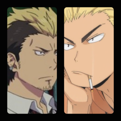 Can anyone tell me why Keishin looks like Suguro only with his...