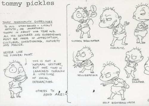 nickelodeonhistory - from the rugrats season 1 style guide