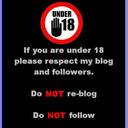 blog logo of 18s or older if you are not don't folloful18filled