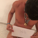 italian exhibitionist xxl locked in chastity
