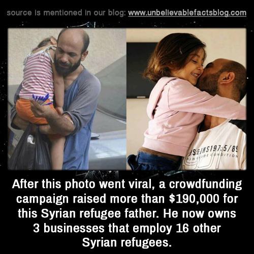 unbelievable-facts:After this photo went viral, a crowdfunding...