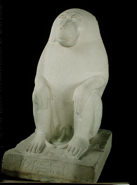 garbage-empress - egypt-museum - Statue of a BaboonFigure of a...