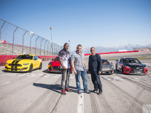 Take a lap. Around a NASCAR track, that is. Top Gear premieres...
