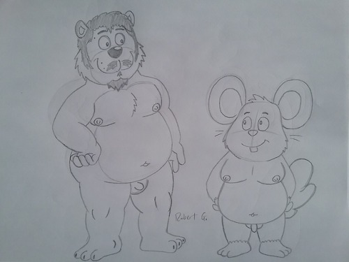 robertgdraws - Did a sketch drawing of my nakie bear ‘sona with...