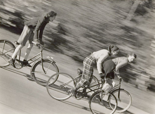 last-picture-show - Hermann Landshoff, Girls on Bicycles, 1946