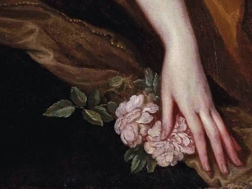 die-rosastrasse:❀ Hands with flowers - Anthony van Dyck ❀