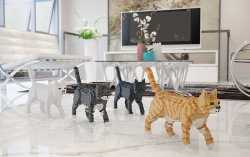 nae-design:Cat Lego sculptures by Jekca