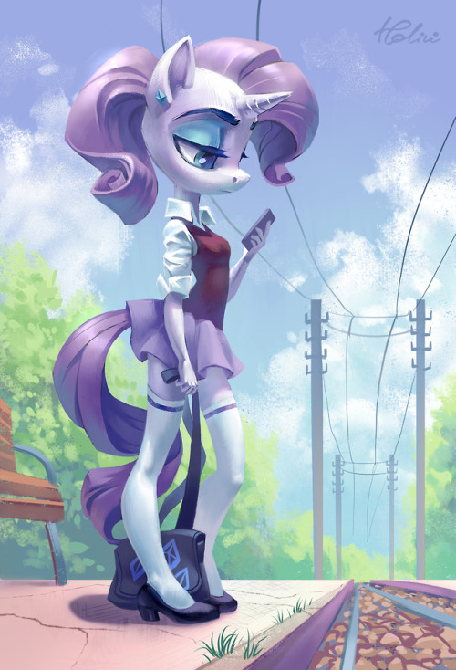 holivi-art - Young RarityRedraw my old work