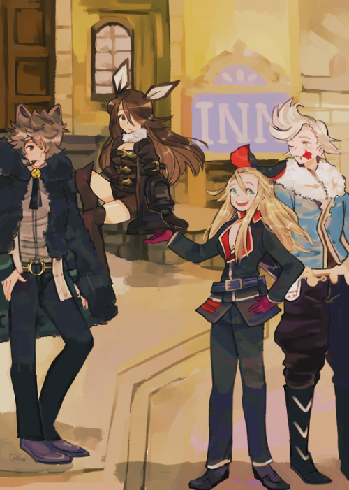 lazzledazzler - My full piece for the Bravely Fashion zine ^o^